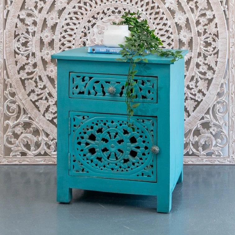 Finn_Solid Indian Wood Bed Side Table