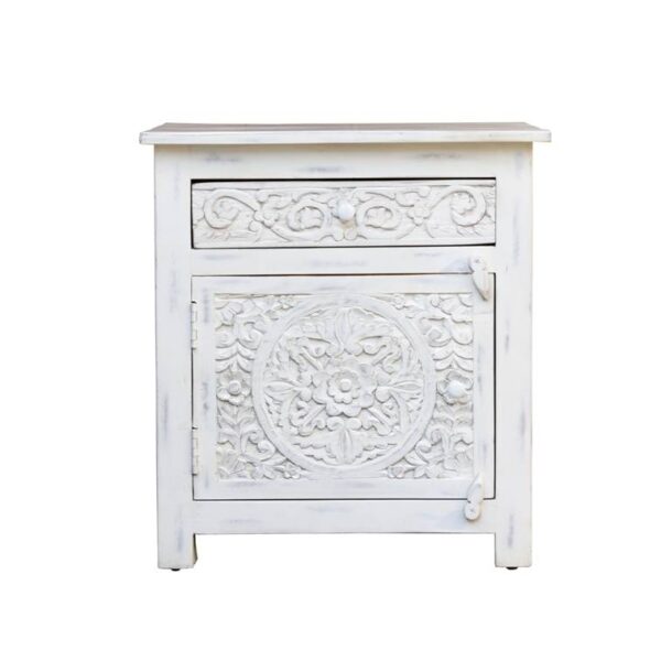 Jose_Hand Carved Bed Side Table 1 Door and 1 Drawer
– Celson PTE Ltd 7