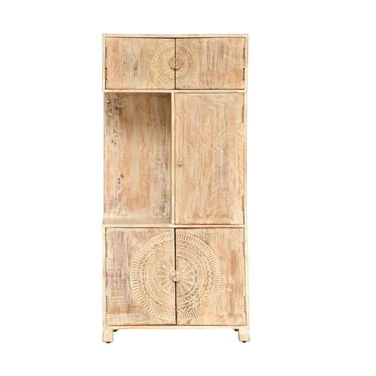 Cruise_Solid Indian Wood Bed Side Cabinet