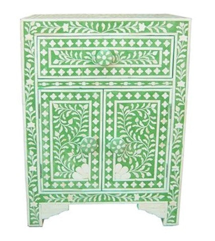 Karin Bone Inlay Bed Side Table