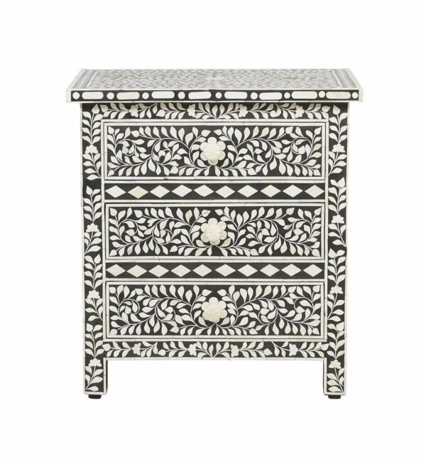 Pingle Bone Inlay Bed Side Table
– Celson PTE Ltd 2