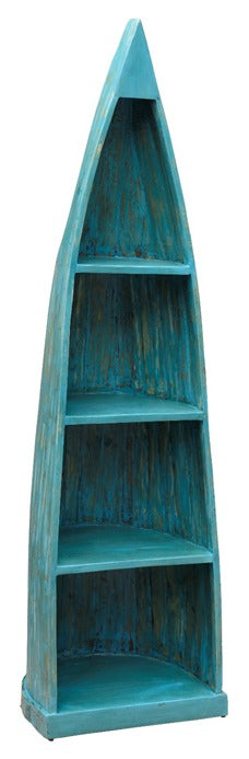 Bupi_Wooden Boat Bookshelf_Book Case_Display Unit