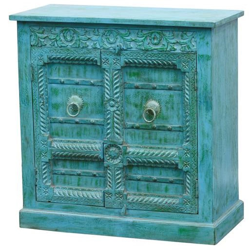 Helms_Hand Carved Solid Wood Chest_ 95 cm Length