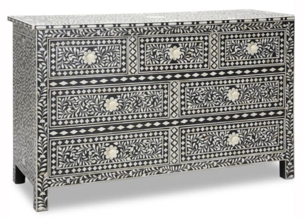 Mulvey_Bone Inlay Sideboard with 7 Drawer_ 150 cm Length
– Celson PTE Ltd