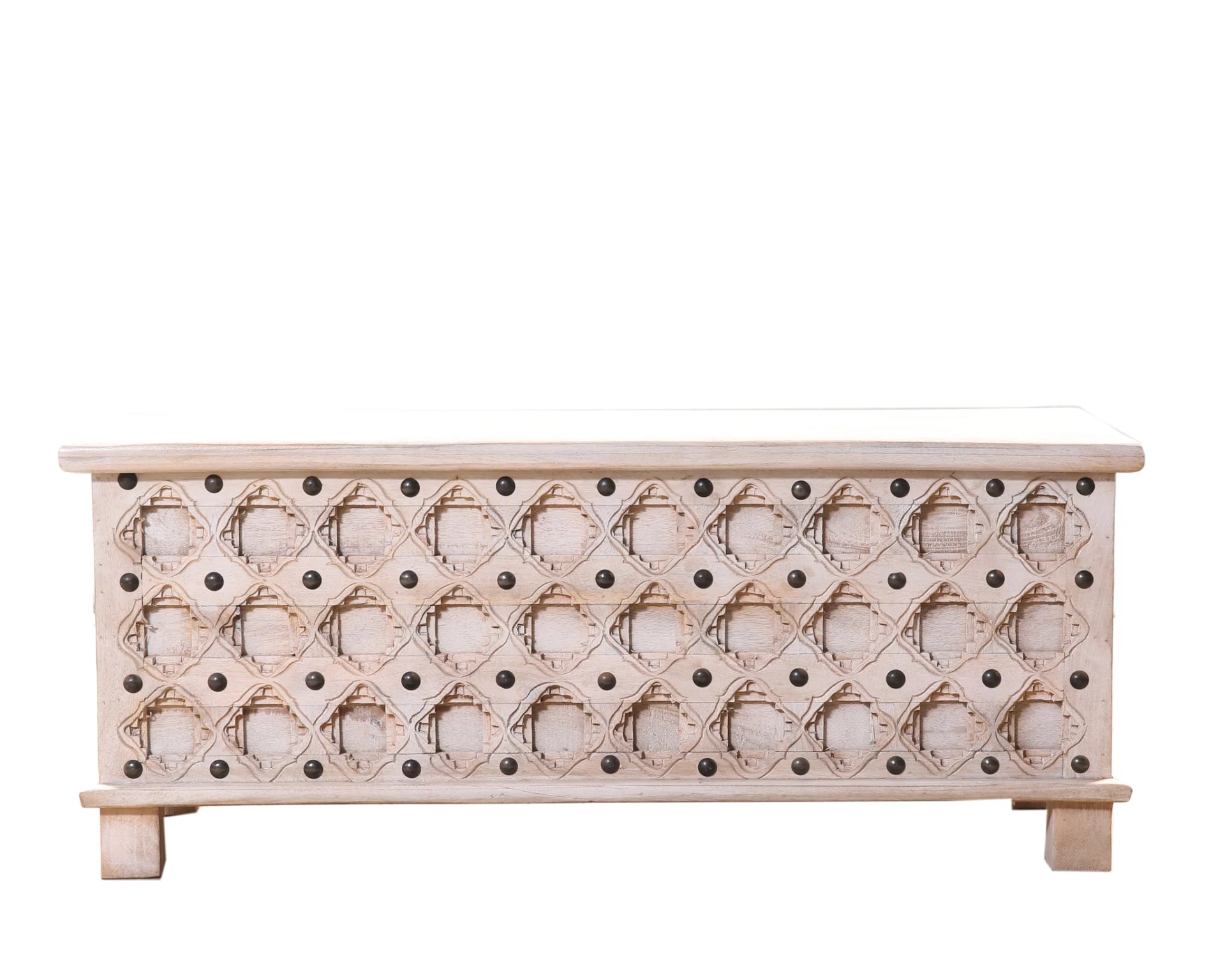 Kavi_Solid Mango Wood Coffee Table_Storage Trunk
