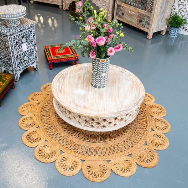 Andrea_Solid Indian Wood Carved Round Coffee Table_80 Dia cm_Available
– Celson PTE Ltd 6