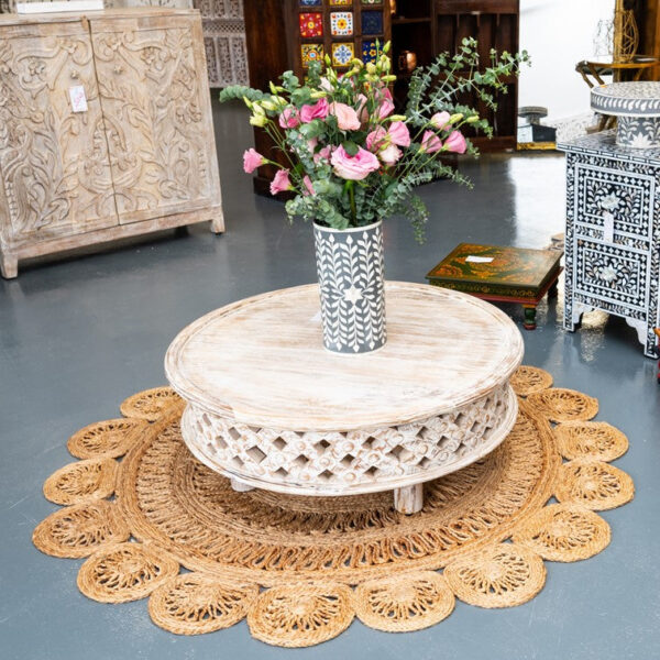 Andrea_Solid Indian Wood Carved Round Coffee Table_80 Dia cm_Available
– Celson PTE Ltd 4