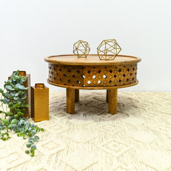 Rocco_Solid Indian Wood Carved Round Coffee Table_76 Dia cm
– Celson PTE Ltd 3