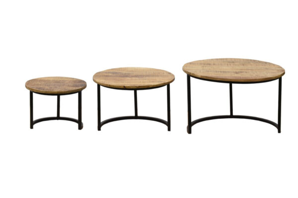 Darko_ Solid Indian Wood Stackable Coffee Table Set of 3_70 Dia cm
– Celson PTE Ltd 6