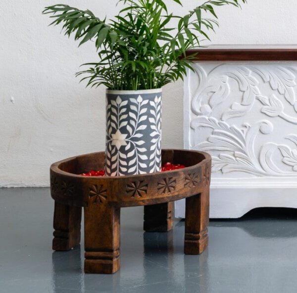 Jeter_Hand Carved Small Size Chakki Table_35 Dia cm
– Celson PTE Ltd