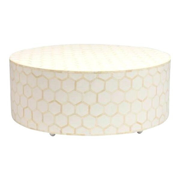 CIove_Bone Inlay Round Honeycomb Coffee Table_100 Dia cm
– Celson PTE Ltd 2