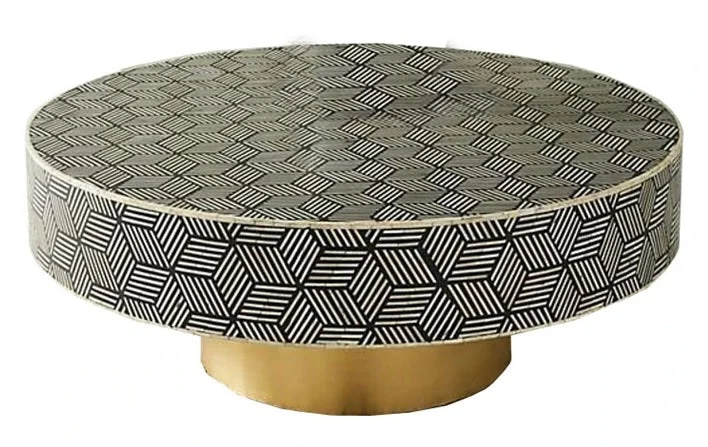 Griffin_Bone Inlay Coffee Table_100 Dia cm