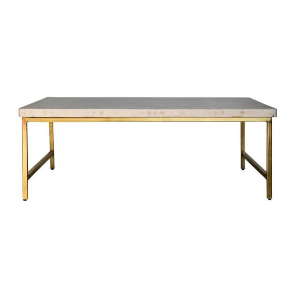 Duff _Bone Inlay Coffee Table with Metal Base_110 cm
– Celson PTE Ltd 6