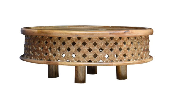 Ferrel Solid Indian Wood Carved Round Coffee Table_80 Dia cm
– Celson PTE Ltd 4