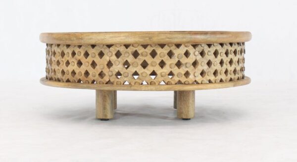 Ferrel Solid Indian Wood Carved Round Coffee Table_80 Dia cm
– Celson PTE Ltd 5