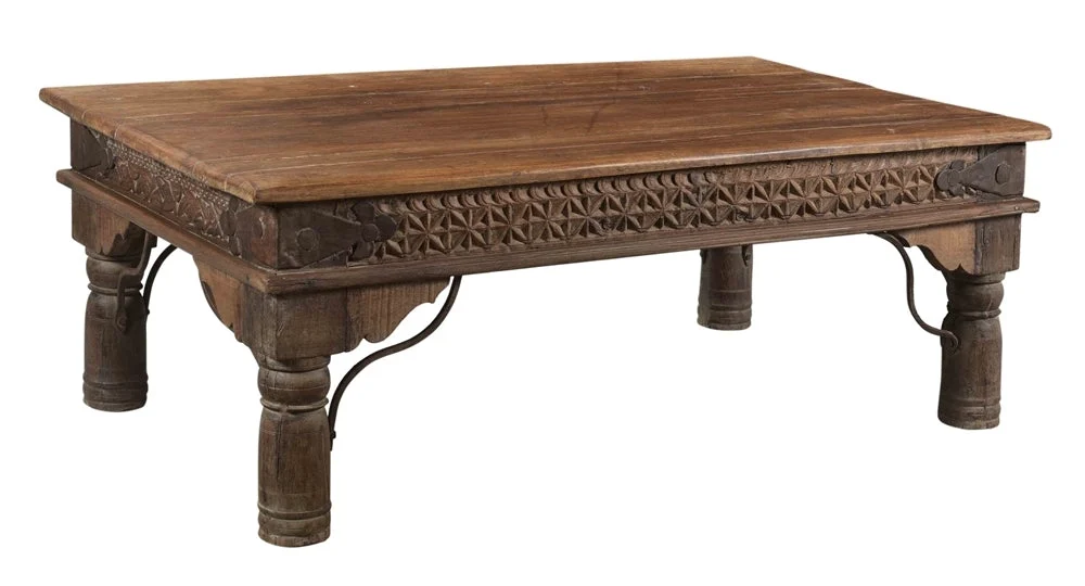 Aaron_Solid Indian Wood Coffee Table_120 cm