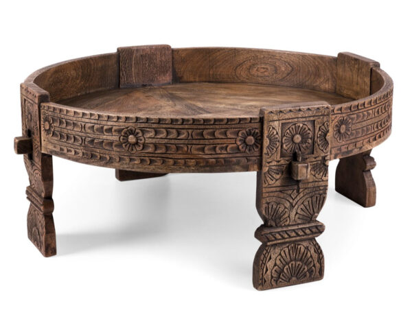 Eric_Indian Carved Chakki Coffee Table_75 Dia cm
– Celson PTE Ltd 1