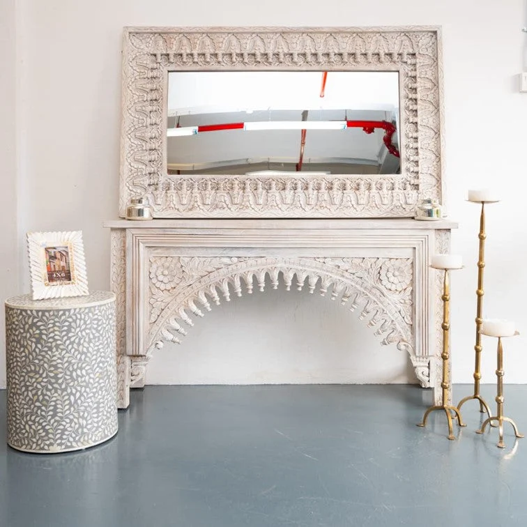 Mimi W Hand Carved Window Spindle Console Table_150 cm