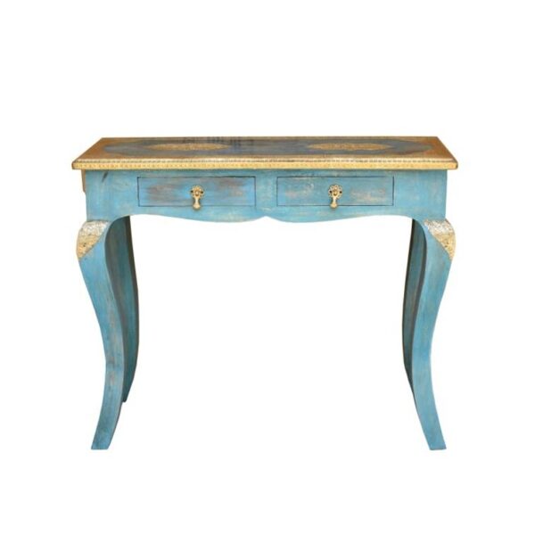 Cameron _Solid Indian Wood Brass inlaid console table_90 cm
– Celson PTE Ltd 5