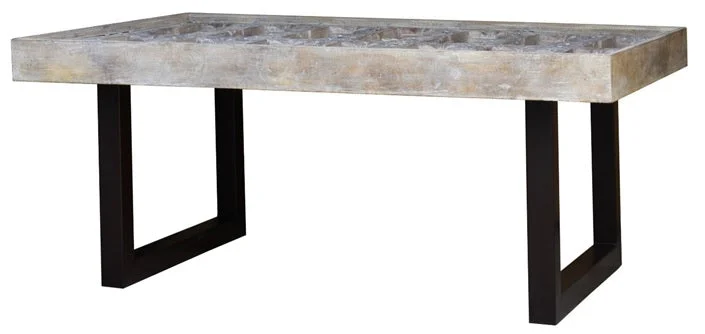 Shan Hand Carved Wooden Door Dining Table