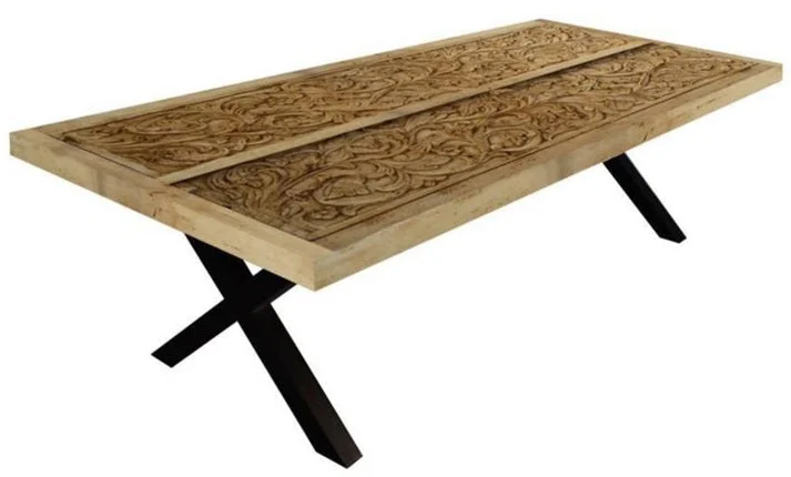 Lionel_Solid Wood Dining Table with Door Top