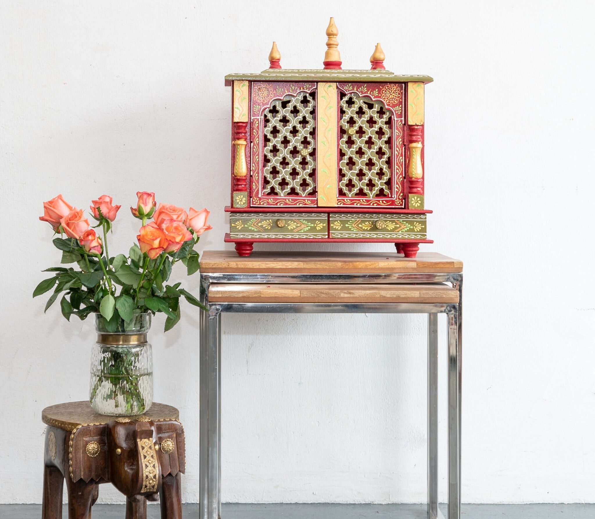 Tara_Hand Carved Wooden Altar