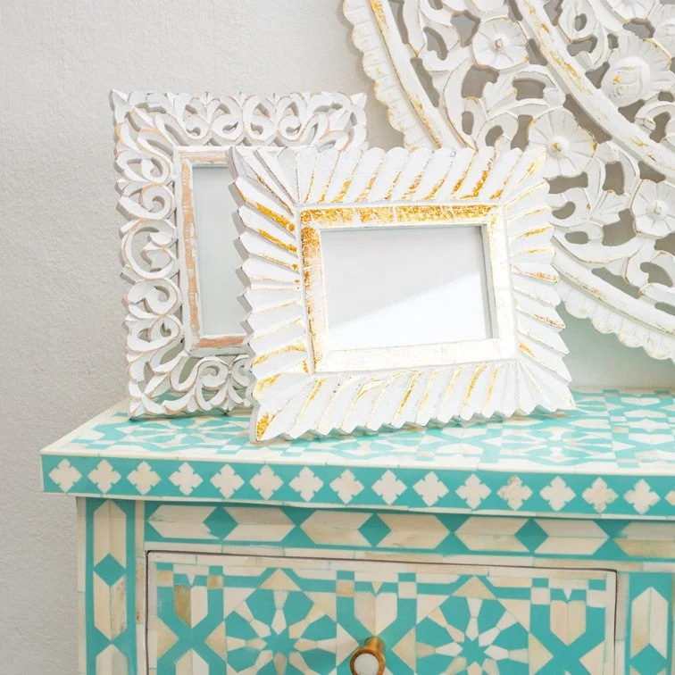 Howard_Wooden Hand Carved Jali Photo Frame_4 x 6