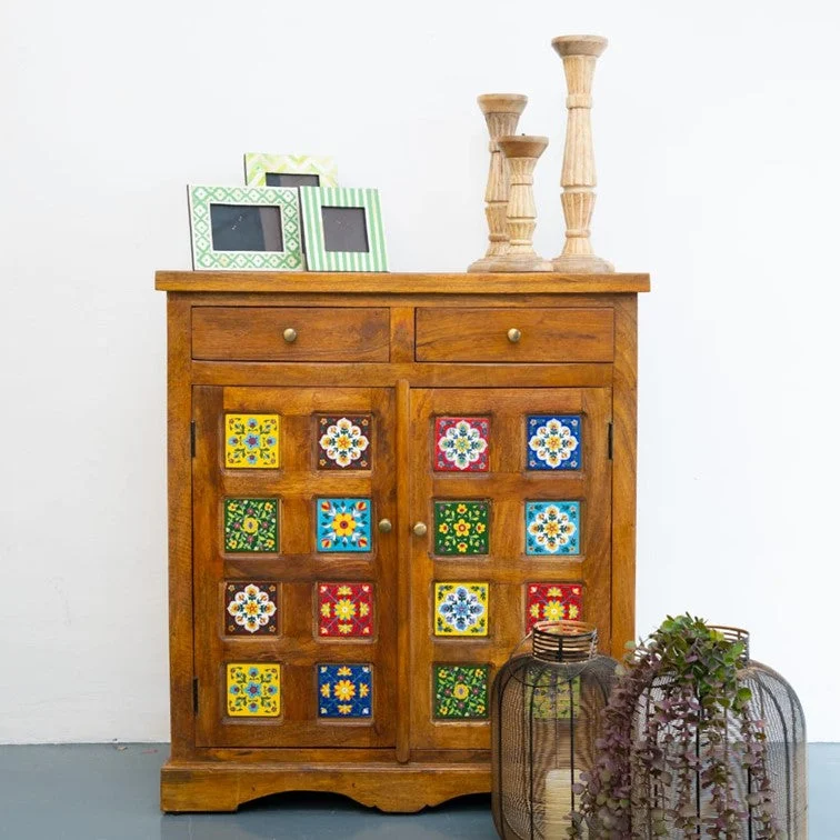 Madelyn Hand Carved Wooden Shoe Rack_Shoe Cabinet