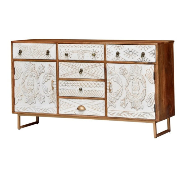 Riva_Solid Indian Wood Side Board_Chest of Drawer_Buffet
– Celson PTE Ltd 7