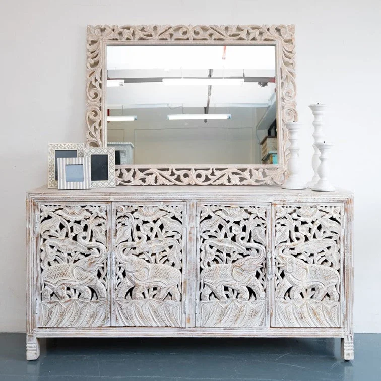 Taylor Hand Carved Wooden Sideboard_Buffet