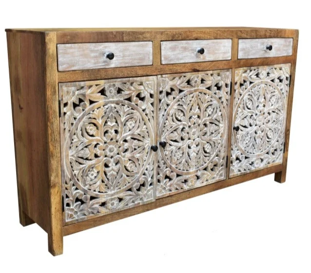 Noah_Dresser_Sideboard_Buffet_3 Drawer 3 Door_ Cabinet