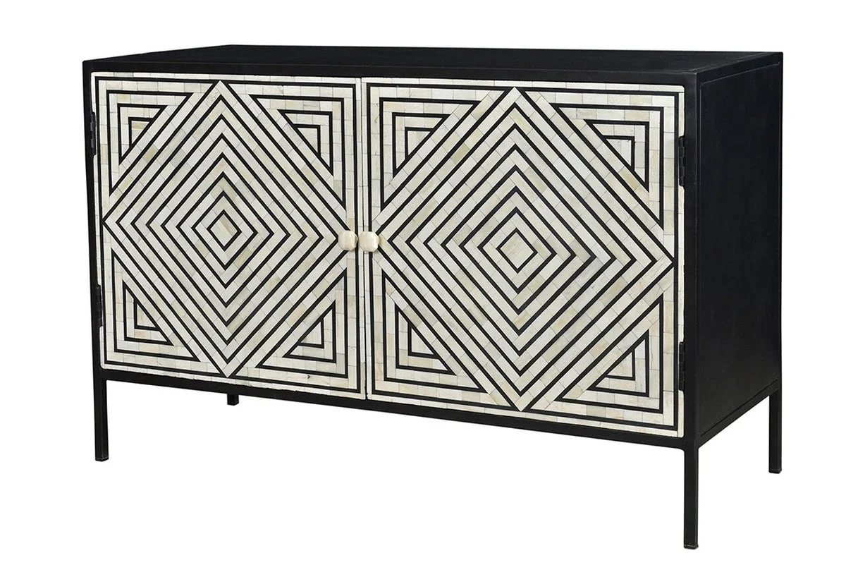 Stewart_2 Door Bone Inlay Sideboard