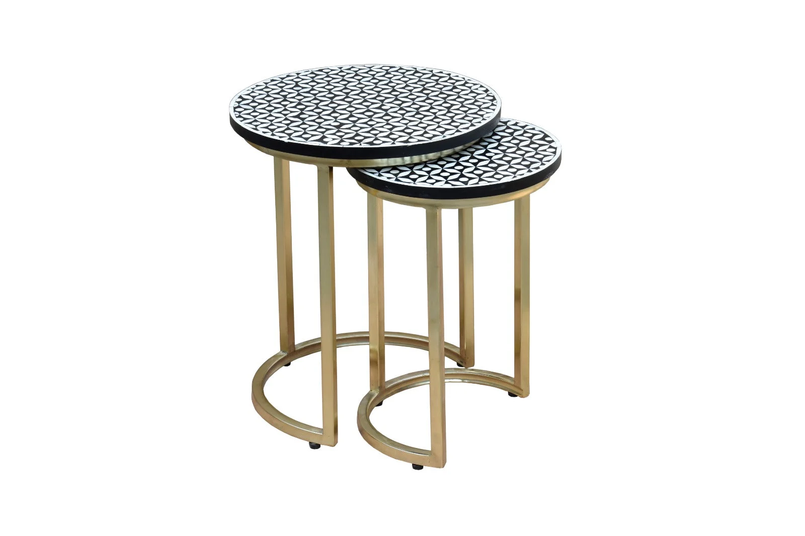 Batey_Bone Inlay Nesting Side Table Set of 2– Celson PTE Ltd