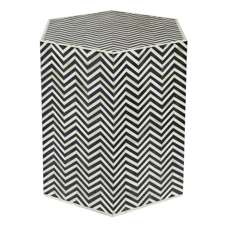 Gloria Bone Inlay Black Stool
– Celson PTE Ltd