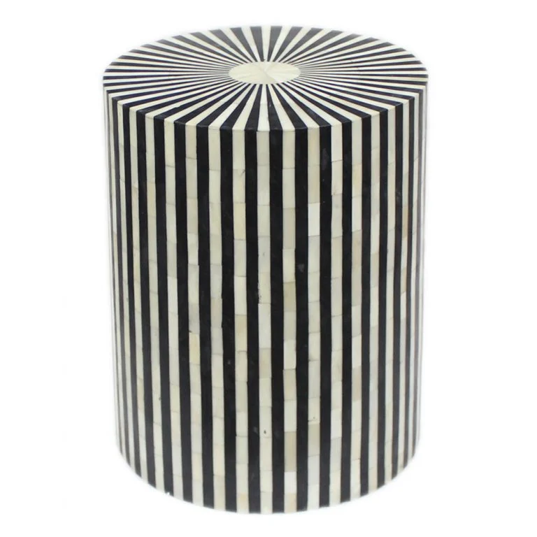 Peter Bone Inlay Round Stool
– Celson PTE Ltd