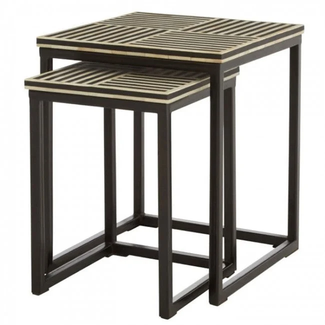Eiza_Black and White Bone Inaly Nesting Table
– Celson PTE Ltd