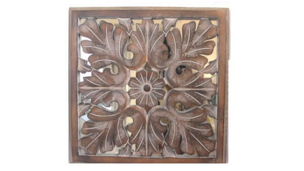 Jocko Grey Wooden with Back Mirror Carving Wall Panel
– Celson PTE Ltd 2