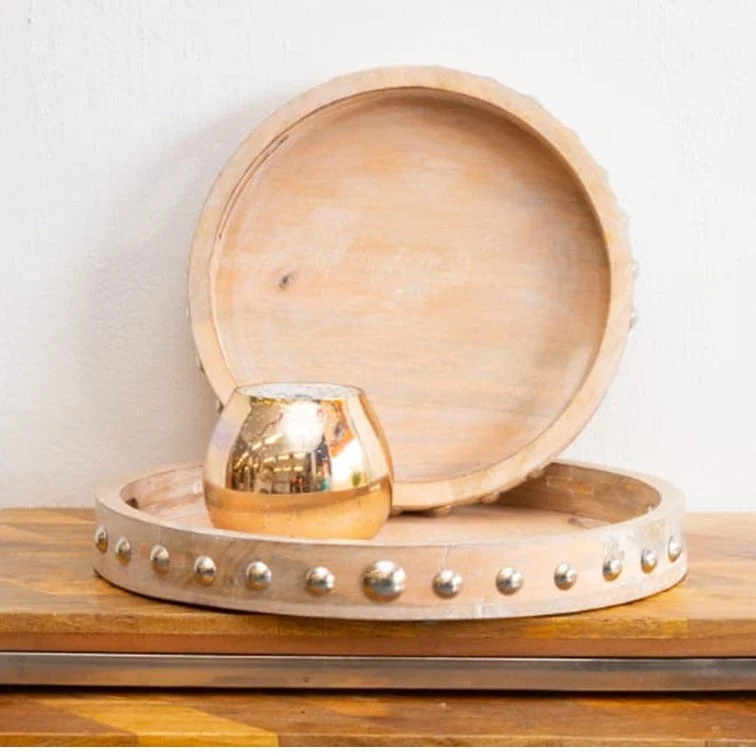 Lin Solid Mango Wood Round Tray Set of 2
– Celson PTE Ltd