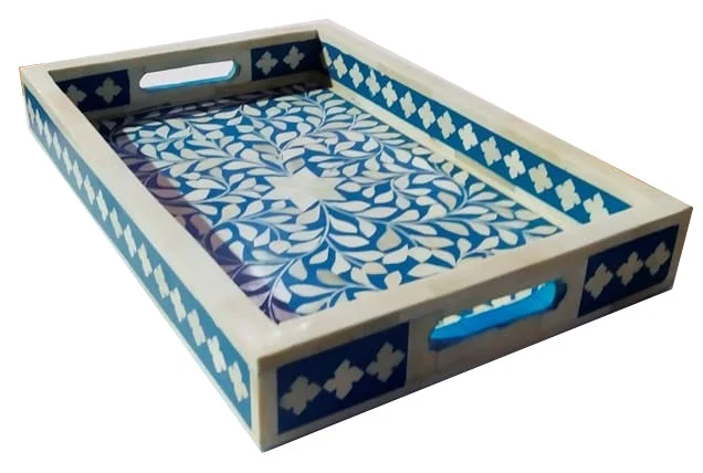 Lopez_Bone Inlay Tray with Floral Pattern_ 40 x 25 cm
– Celson PTE Ltd