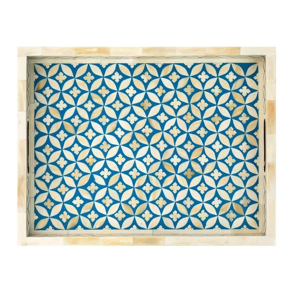Louis Bone Inlay floral Pattern Tray_ 45 x 30 cm
– Celson PTE Ltd