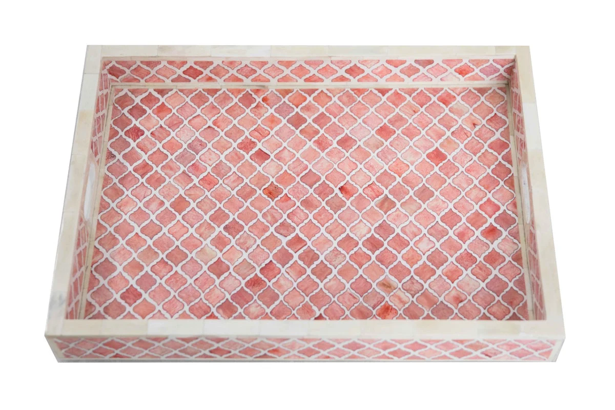 Stella Bone Inlay Tray Geometric Pattern Tray_45 x 35 cm
– Celson PTE Ltd