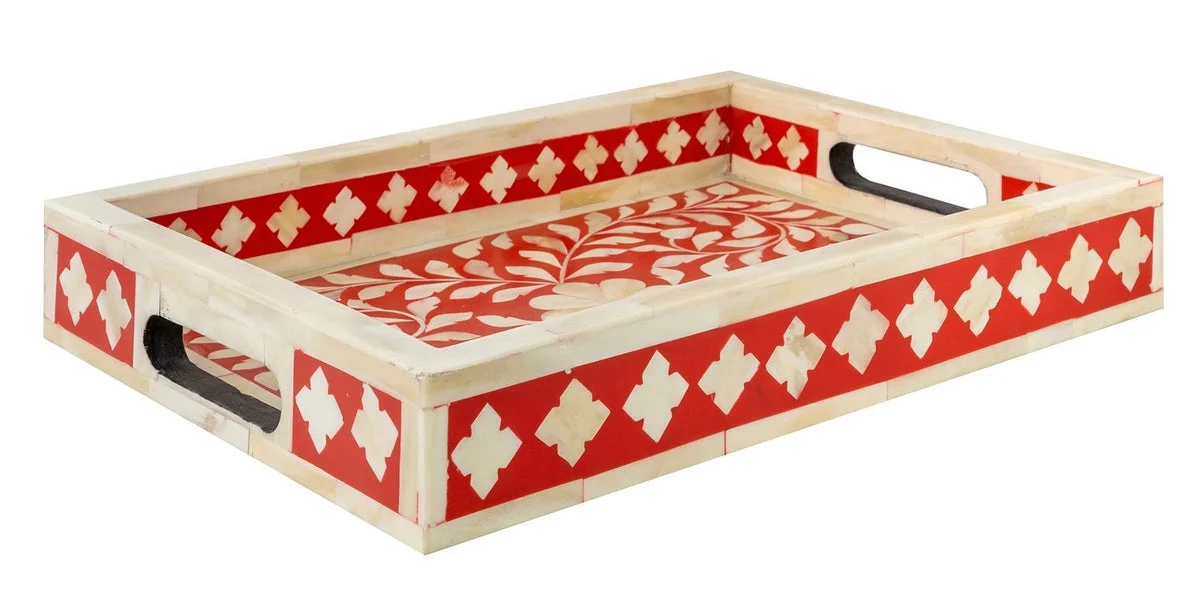 Fynn Bone Inlay Tray with Floral Pattern_ 35 x 25 cm
– Celson PTE Ltd