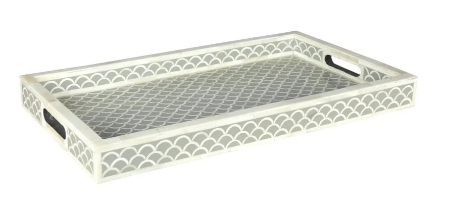Terry_Bone Inlay Tray with Shell Pattern_ 53 x 30 cm
– Celson PTE Ltd