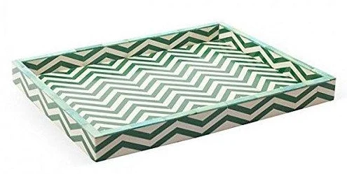 Paula Bone Inlay Tray with Chevron Pattern_ 45 x 35 cm
– Celson PTE Ltd