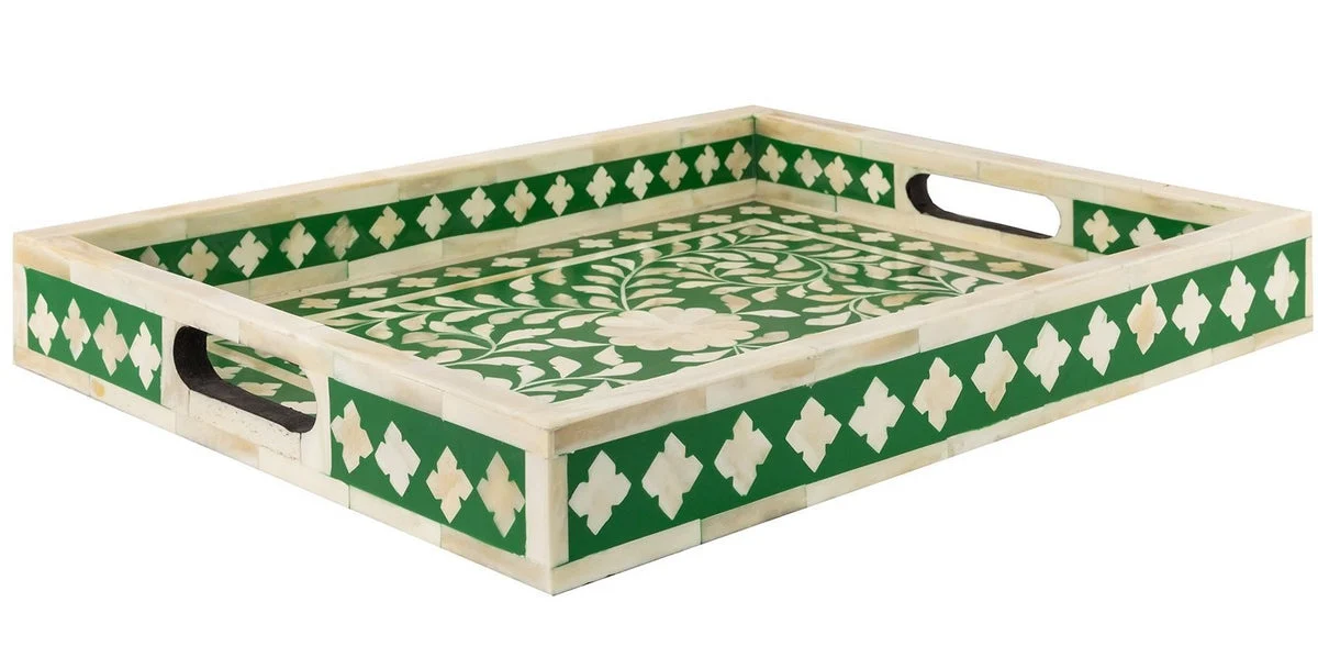 Irvette Bone Inlay Tray Floral Pattern Tray _45 x 35 cm
– Celson PTE Ltd