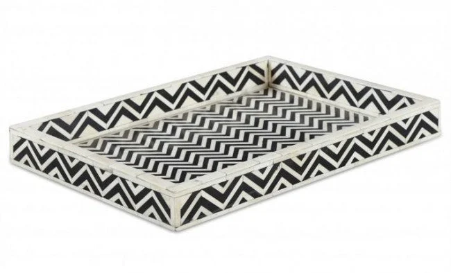 Max Bone Inlay Tray Chevron Pattern Tray _41 x 30 cm
– Celson PTE Ltd