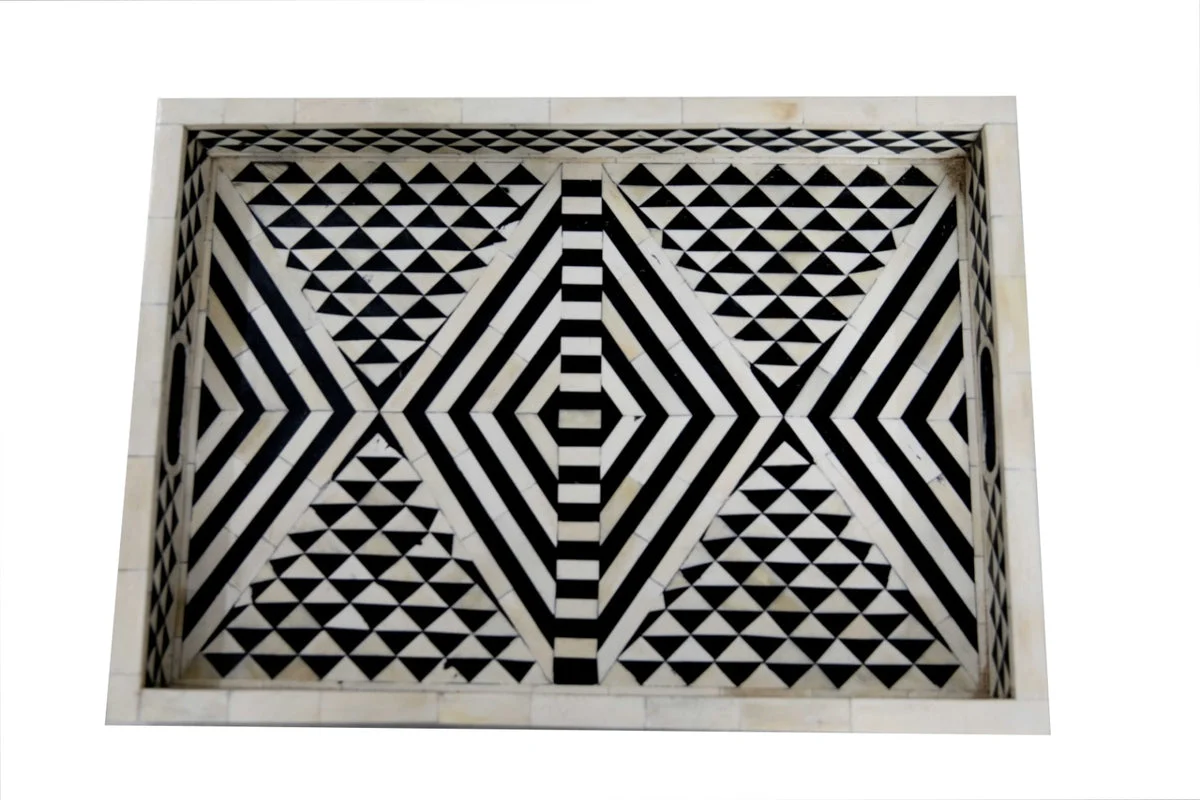 Shan Bone Inlay Tray Geometrical Pattern Tray _46 x 35 cm
– Celson PTE Ltd